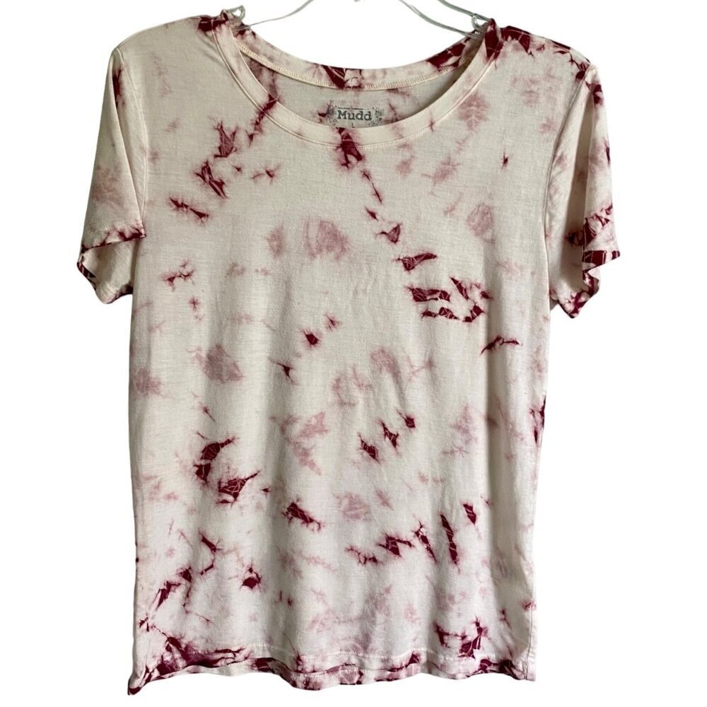 Mudd Y2K Tie-Dye Print Short Sleeve T-Shirt Large